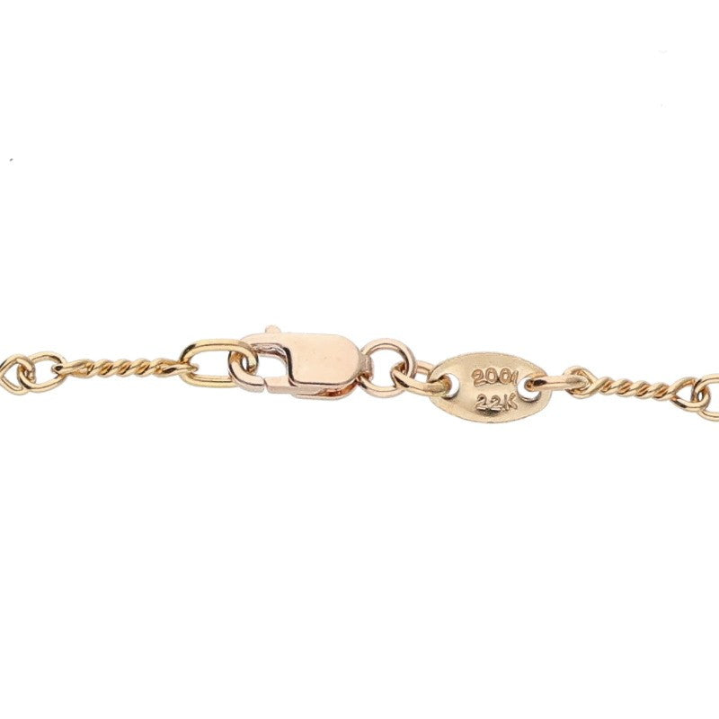 Chrome Hearts 22K Gold Twist Chain Necklace Size 20 Inch