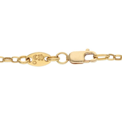 Chrome Hearts R20 Roll Chain Necklace 22K Gold Size 20 Inch