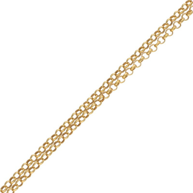 Chrome Hearts R20 Roll Chain Necklace 22K Gold Size 20 Inch