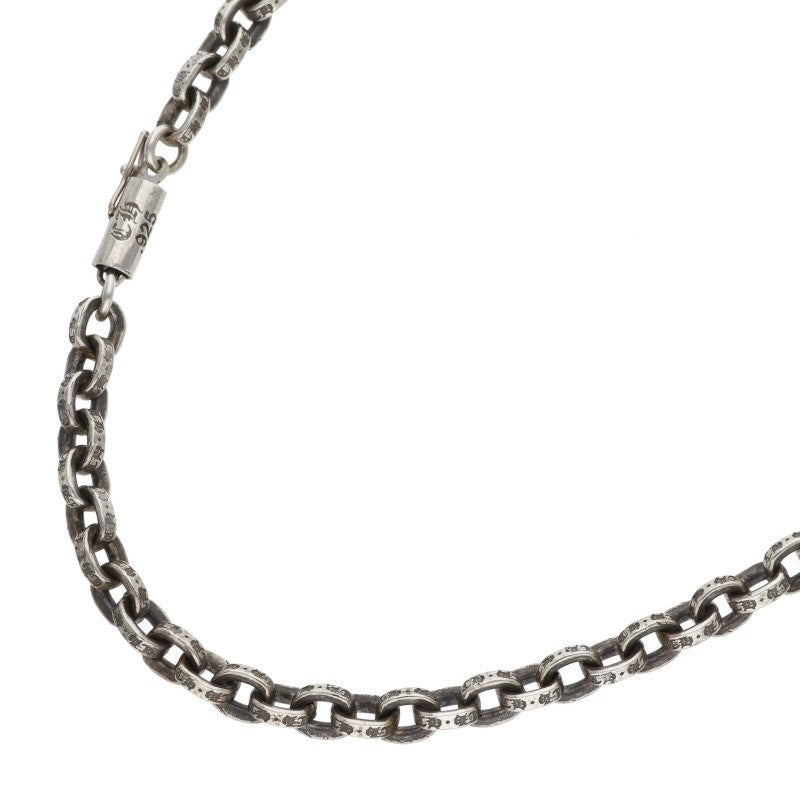 Chrome Hearts 925 Silver Paper Chain Necklace Size 24 Inch