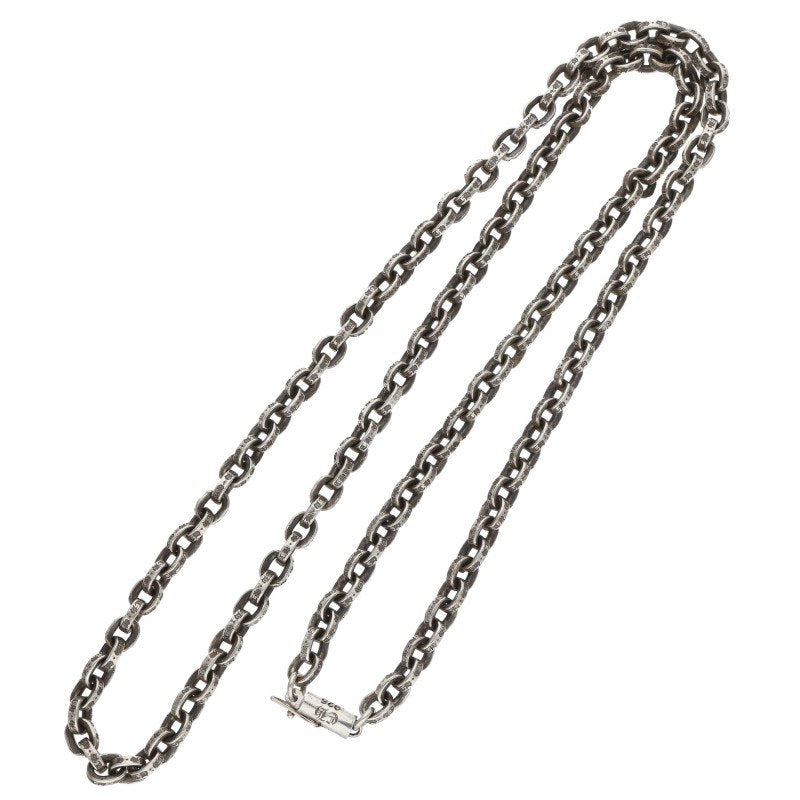 Chrome Hearts 925 Silver Paper Chain Necklace Size 24 Inch