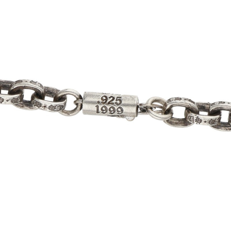 Chrome Hearts 925 Silver Paper Chain Necklace Size 24 Inch