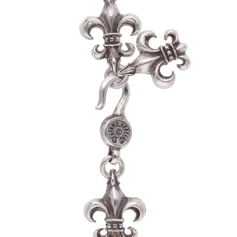 Chrome Hearts BS Fleur Link 925 Silver Necklace Size 20 Inch