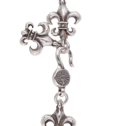 Chrome Hearts BS Fleur Link 925 Silver Necklace Size 20 Inch