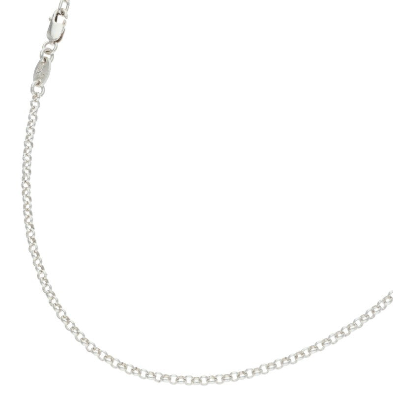 Chrome Hearts Roll Chain Necklace Silver Size 20 Inch