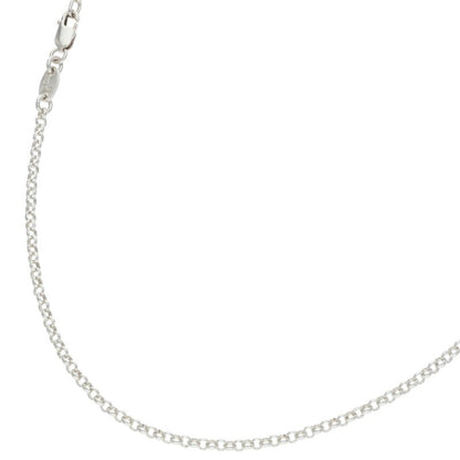 Chrome Hearts Roll Chain Necklace Silver Size 20 Inch