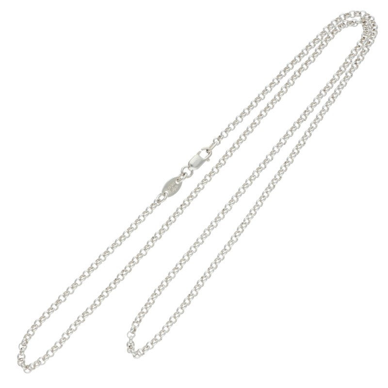 Chrome Hearts Roll Chain Necklace Silver Size 20 Inch