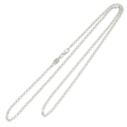 Chrome Hearts Roll Chain Necklace Silver Size 20 Inch