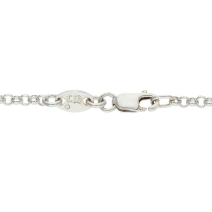 Chrome Hearts Roll Chain Necklace Silver Size 20 Inch