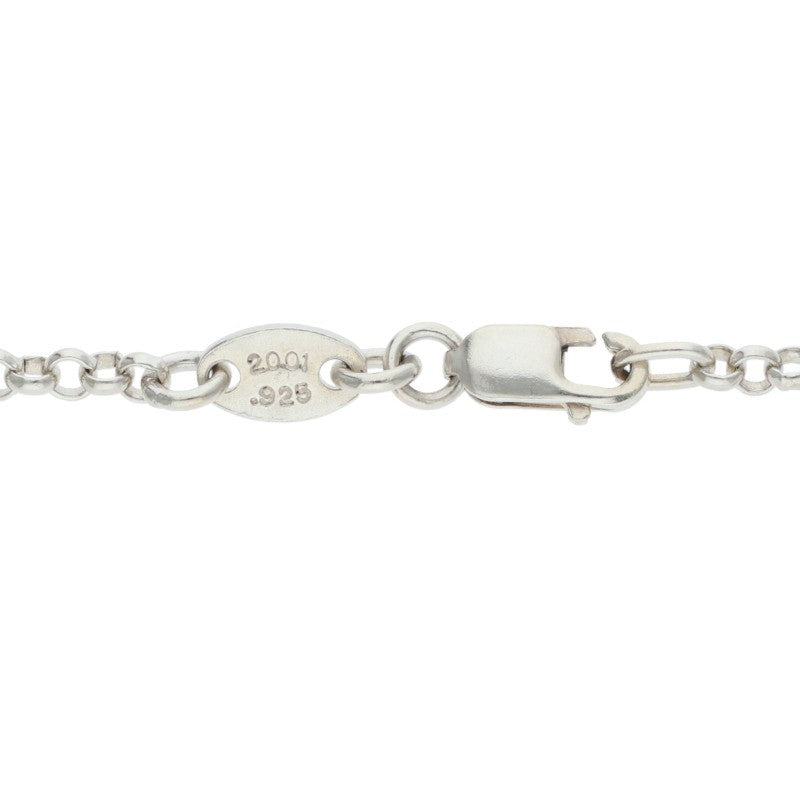 Chrome Hearts Roll Chain Necklace Silver Size 20 Inch