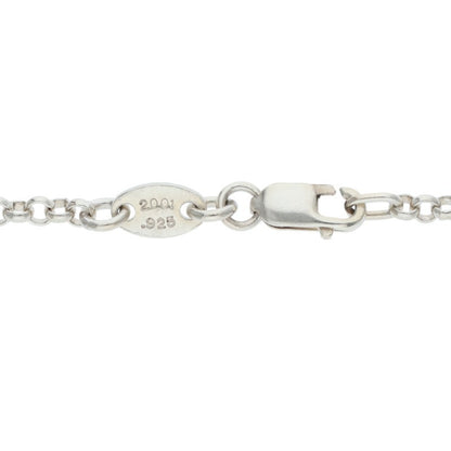 Chrome Hearts Roll Chain Necklace Silver Size 20 Inch