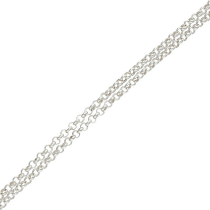 Chrome Hearts Roll Chain Necklace Silver Size 20 Inch