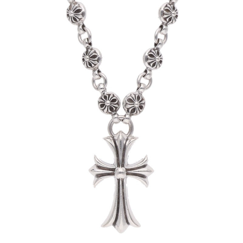 Chrome Hearts Cross Ball Chain Cross Necklace Size 20 Inch