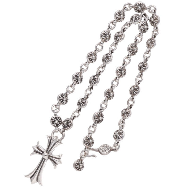 Chrome Hearts Cross Ball Chain Cross Necklace Size 20 Inch