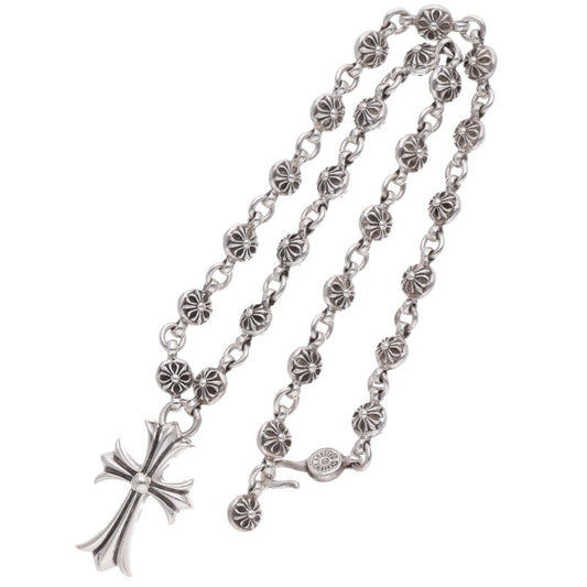 Chrome Hearts Cross Ball Chain Cross Necklace Size 20 Inch