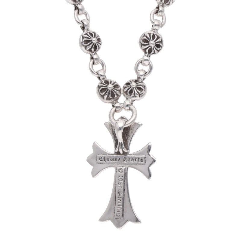 Chrome Hearts Cross Ball Chain Cross Necklace Size 20 Inch