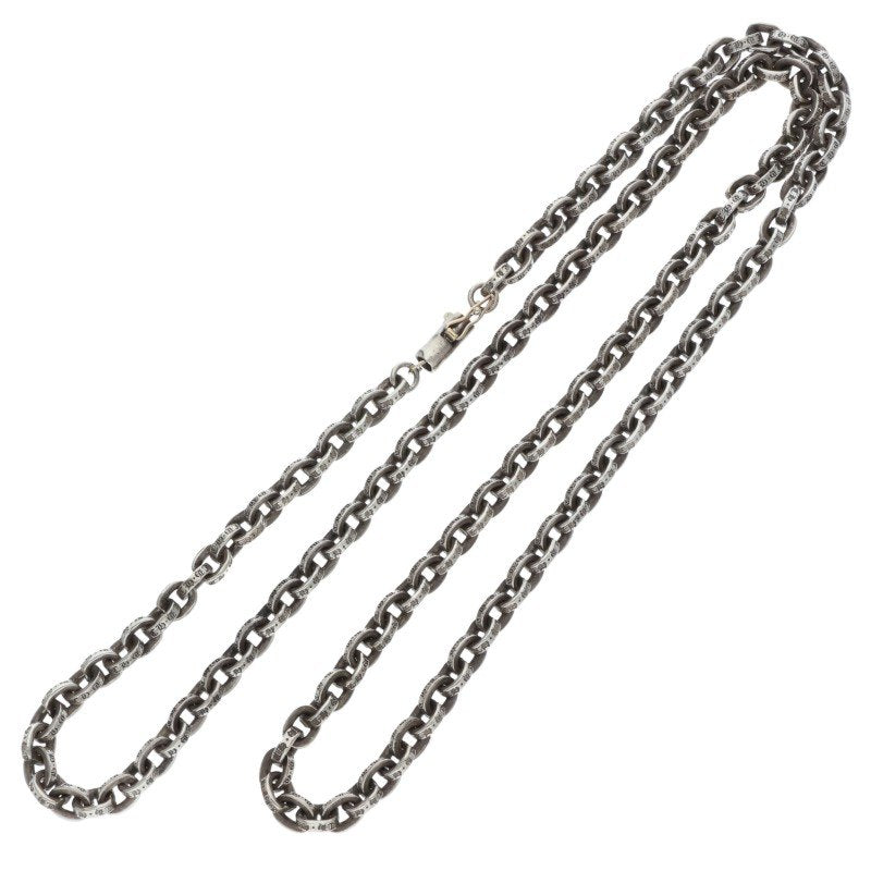 Chrome Hearts 925 Silver Paper Chain Necklace Size 24 Inch