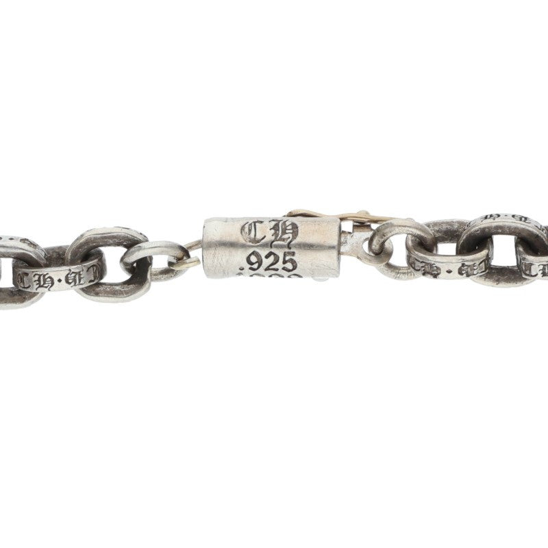 Chrome Hearts 925 Silver Paper Chain Necklace Size 24 Inch