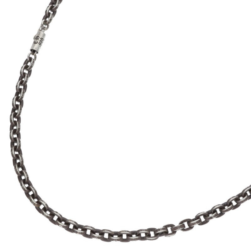 Chrome Hearts 925 Silver Paper Chain Necklace Size 24 Inch