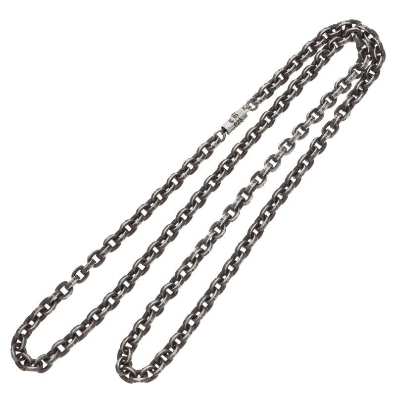 Chrome Hearts 925 Silver Paper Chain Necklace Size 24 Inch