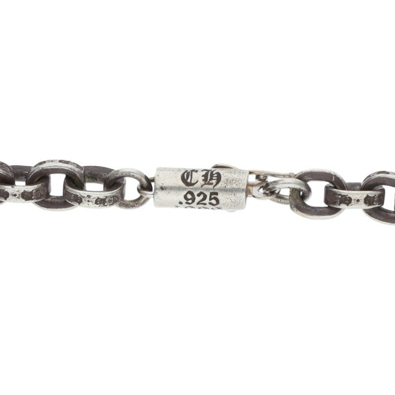 Chrome Hearts 925 Silver Paper Chain Necklace Size 24 Inch