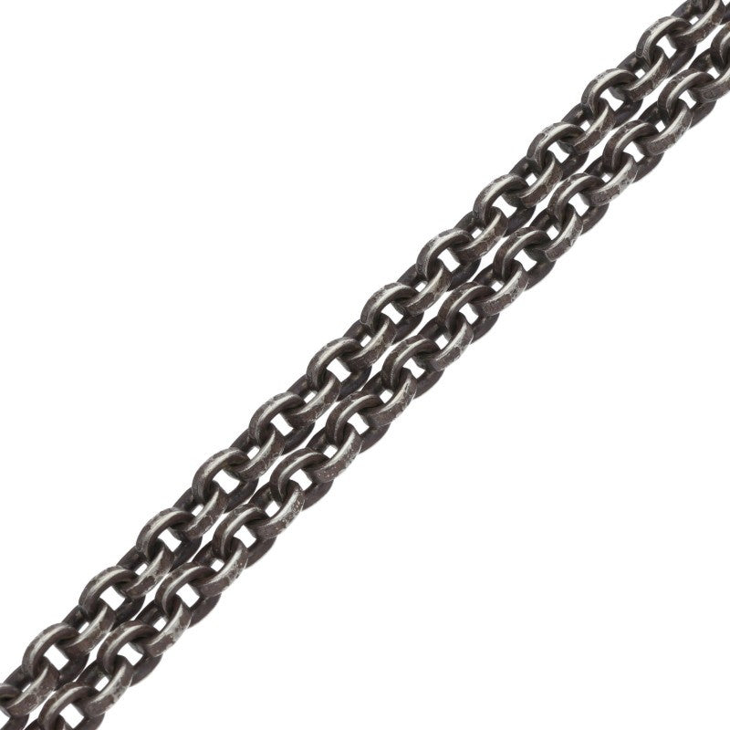 Chrome Hearts 925 Silver Paper Chain Necklace Size 24 Inch