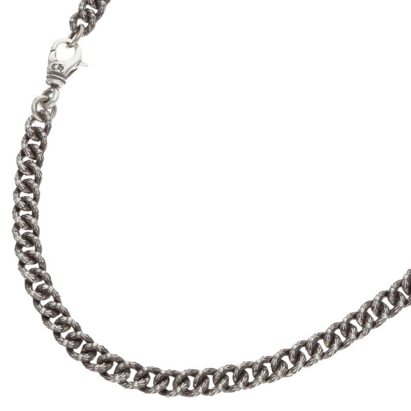 Chrome Hearts Xtra Fncy Mini Silver Necklace Size 20 Inch