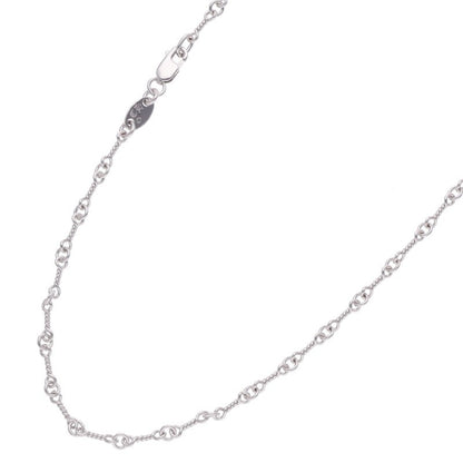 Chrome Hearts 18K WG Twist Chain Necklace Size 18 Inch