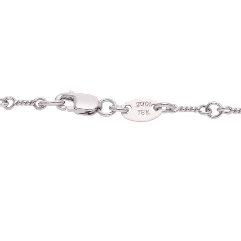 Chrome Hearts 18K WG Twist Chain Necklace Size 18 Inch