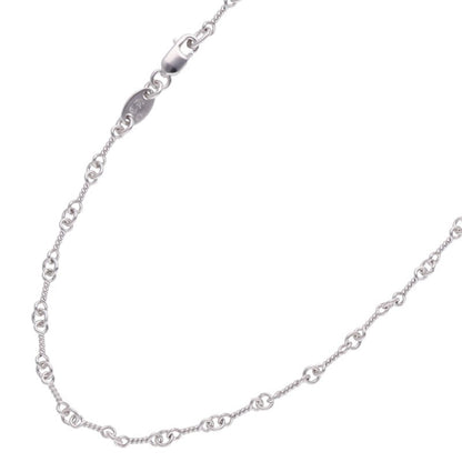 Chrome Hearts 18K WG Twist Chain Necklace Size 16 Inch White