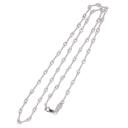 Chrome Hearts 18K WG Twist Chain Necklace Size 16 Inch White