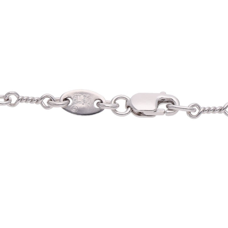 Chrome Hearts 18K WG Twist Chain Necklace Size 16 Inch White
