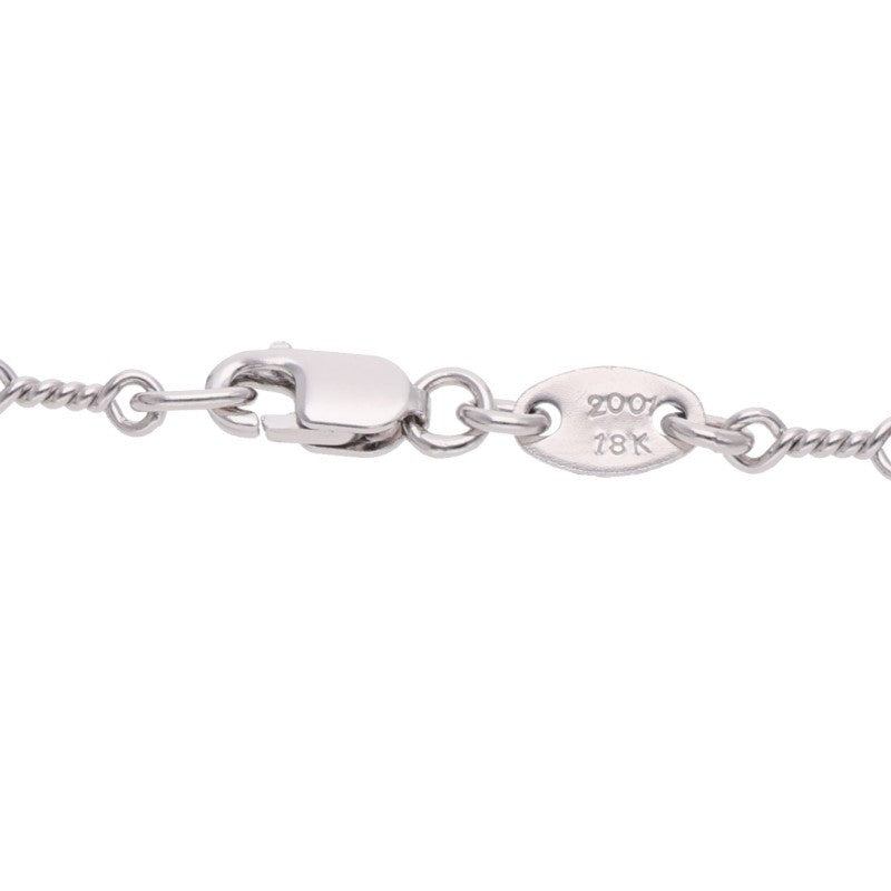 Chrome Hearts 18K WG Twist Chain Necklace Size 16 Inch White
