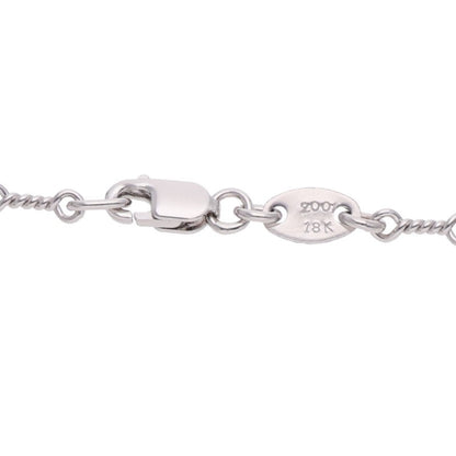 Chrome Hearts 18K WG Twist Chain Necklace Size 16 Inch White