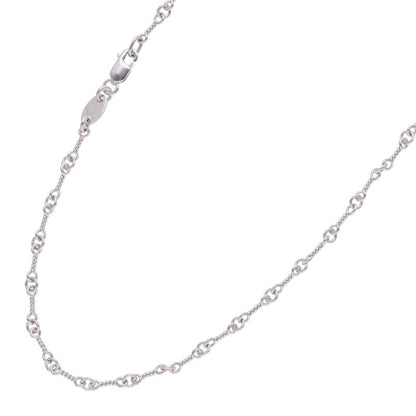Chrome Hearts 18K WG Twist Chain Necklace Size 16 Inch