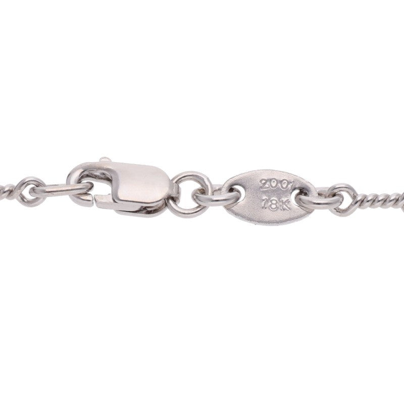 Chrome Hearts 18K WG Twist Chain Necklace Size 16 Inch