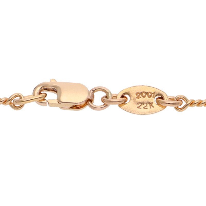 Chrome Hearts 22K Gold Twist Chain Necklace Size 20 Inch