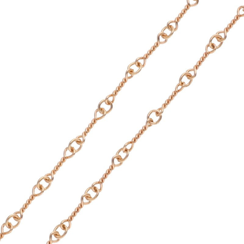 Chrome Hearts 22K Gold Twist Chain Necklace Size 20 Inch