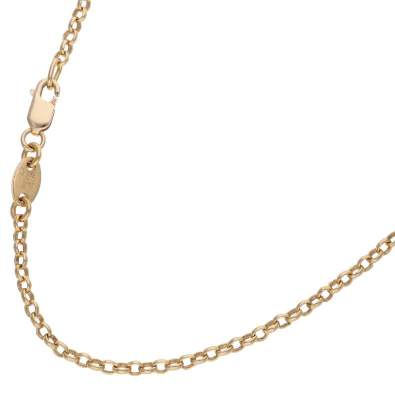 Chrome Hearts 22K Gold Roll Chain Necklace Size 18 Inch