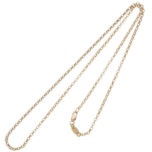 Chrome Hearts 22K Gold Roll Chain Necklace Size 18 Inch