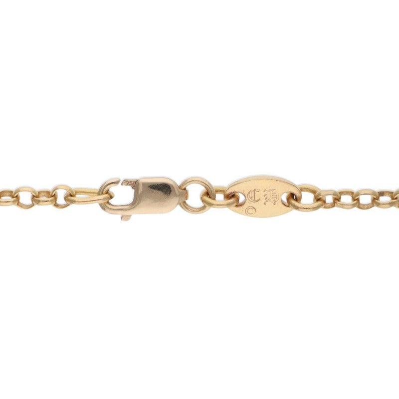 Chrome Hearts 22K Gold Roll Chain Necklace Size 18 Inch