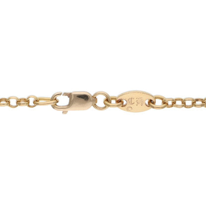 Chrome Hearts 22K Gold Roll Chain Necklace Size 18 Inch