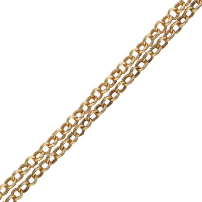 Chrome Hearts 22K Gold Roll Chain Necklace Size 18 Inch