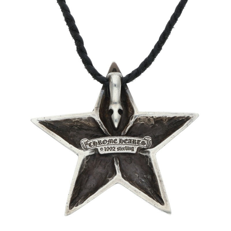 Chrome Hearts LARGE STAR Sterling Silver Necklace