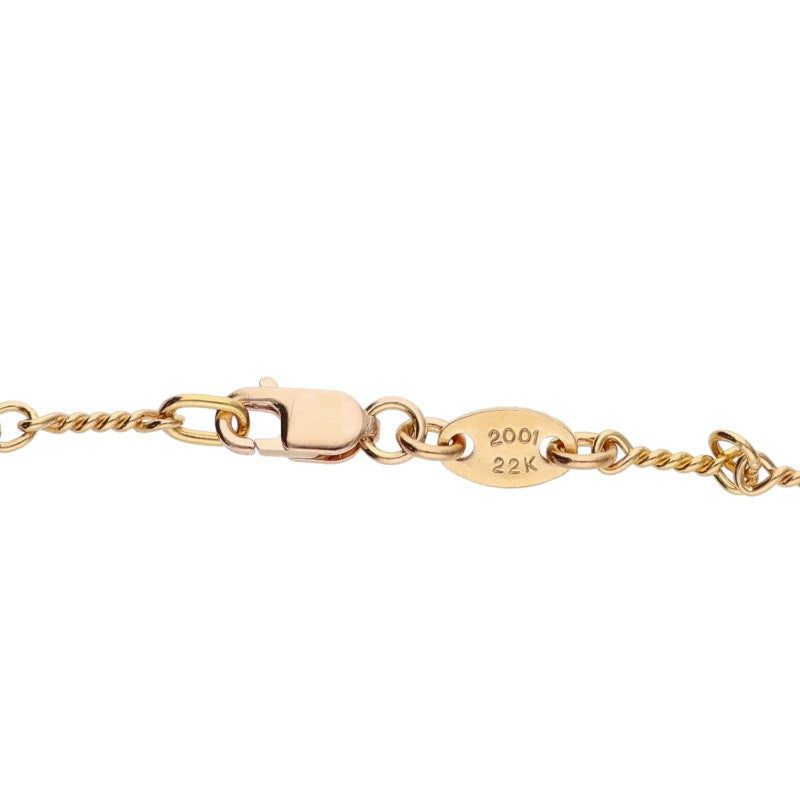 Chrome Hearts 22K Yellow Gold Chain Necklace Size 20 Inch