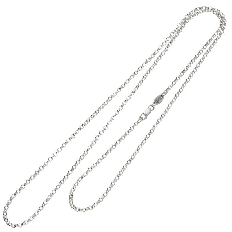 Chrome Hearts Roll Chain Silver Necklace Size 24 Inch