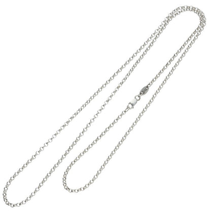 Chrome Hearts Roll Chain Silver Necklace Size 24 Inch