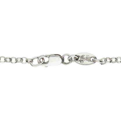 Chrome Hearts Roll Chain Silver Necklace Size 24 Inch