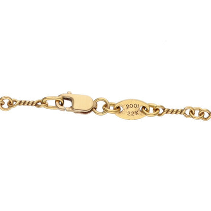 Chrome Hearts 22K Gold Twist Chain Necklace Size 24 Inch