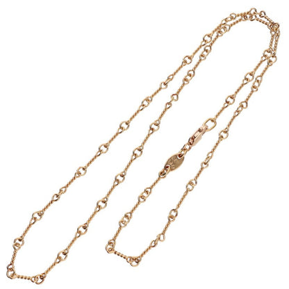Chrome Hearts T16 Twist Chain Necklace 22K Gold Size 16 Inch